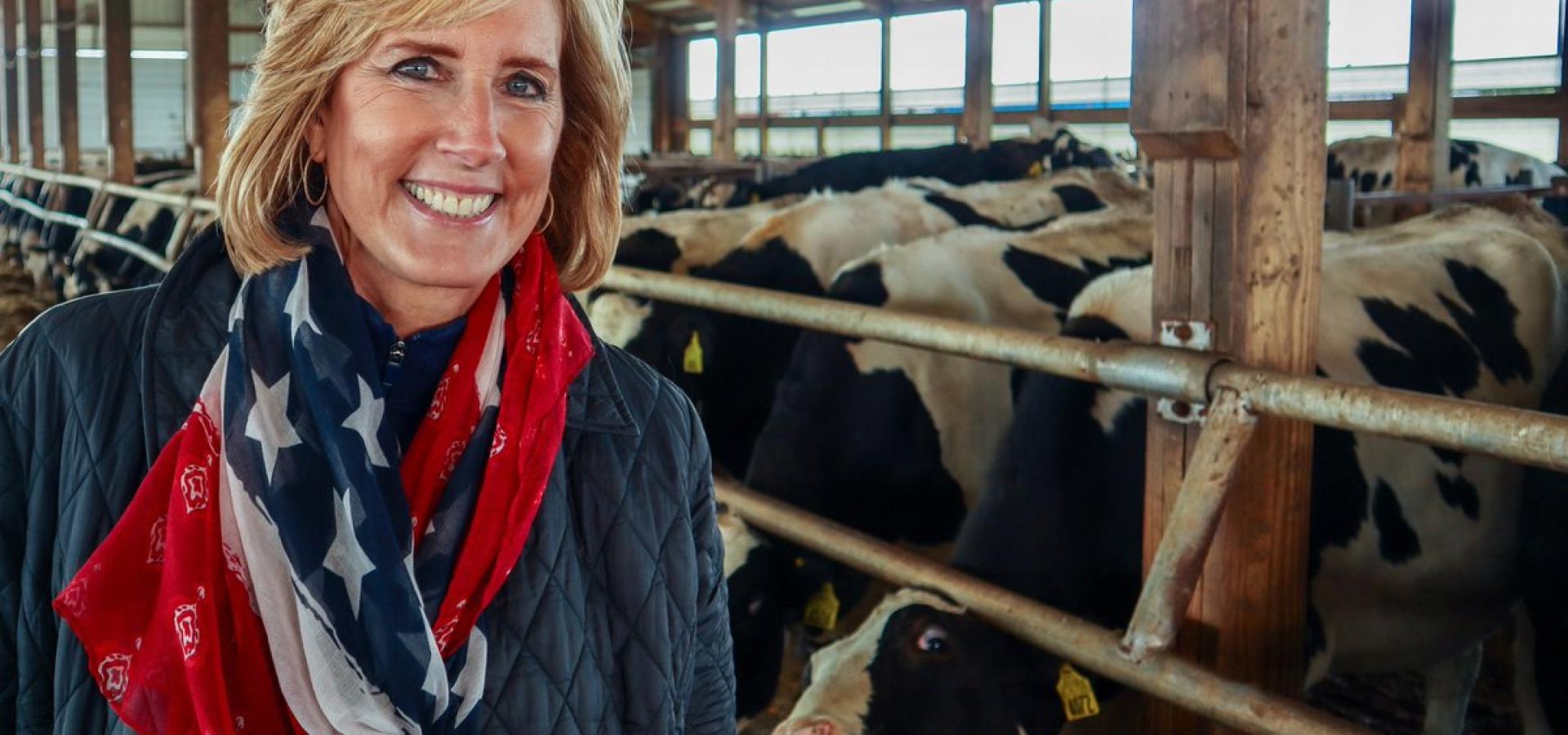 Rep Tenney with Cows